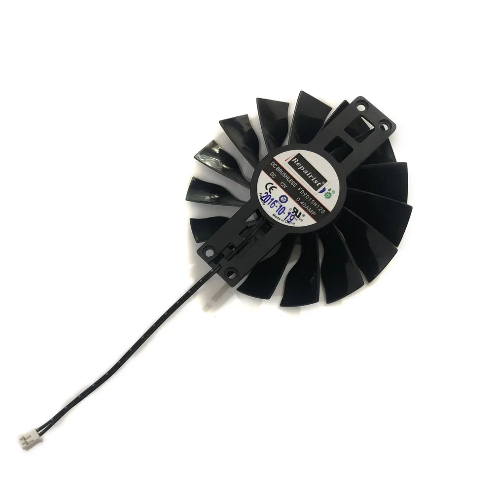 Видеовентилятор FD9015H12S 2PIN 0.4AMP GTX 970 960 GTX950 GPU VGA для графических карт GTX1060