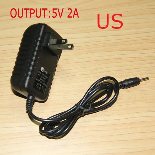 Сша подключите зарядное устройство 100 шт./лот адаптер питания 5 В 2A 2.5 мм зарядки