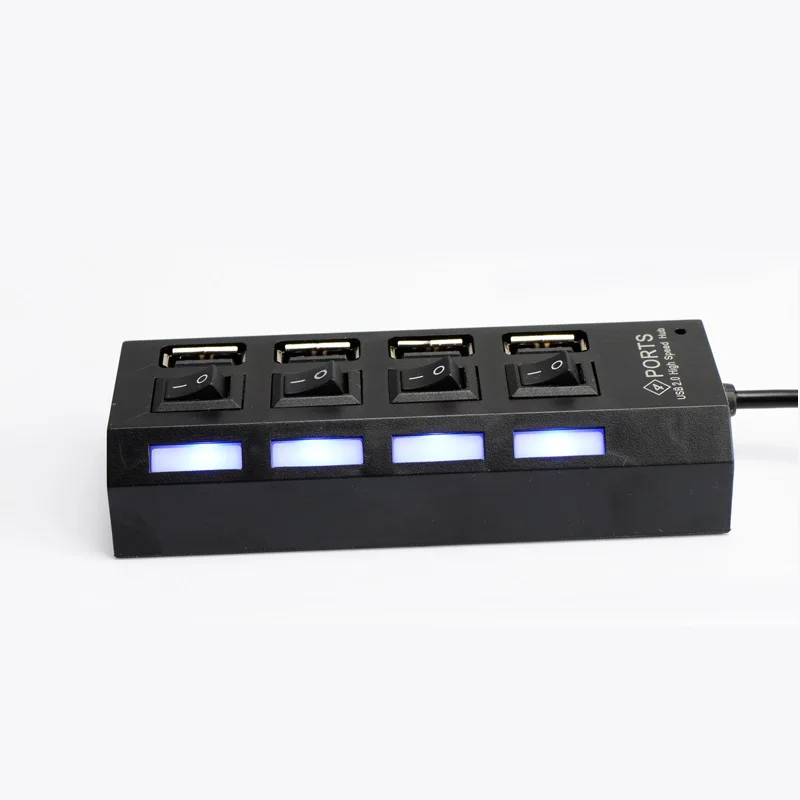 Высокая Скорость USB 2 0 концентратор 4 Порты Портативный usb-хаб 480 Мбит/с