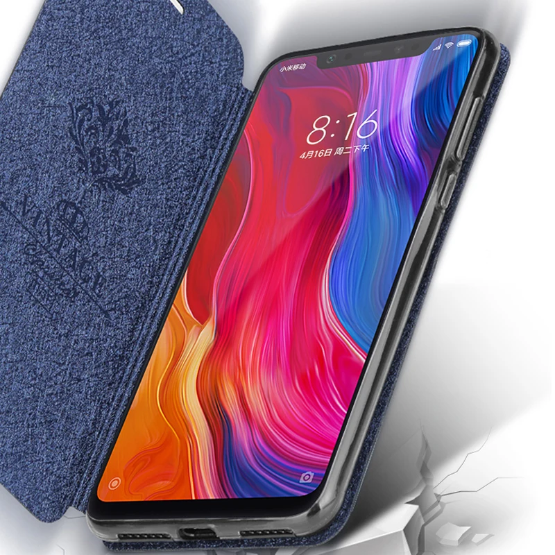 Для xiaomi 8 чехол Mofi для силиконовый mi Флип кожаный TPU Funda 6 21 |