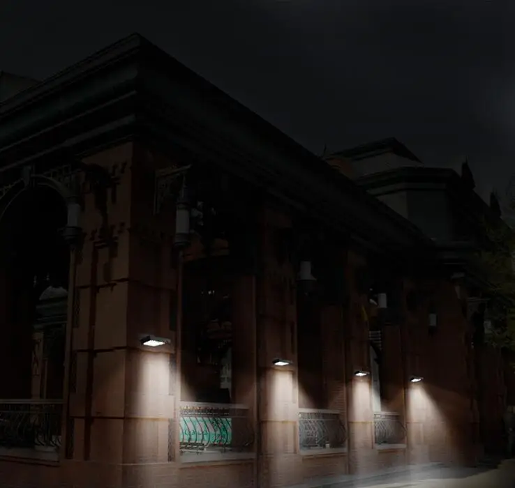 Настенный светильник на солнечных батареях PIR датчик движения свет 16 светодиодов