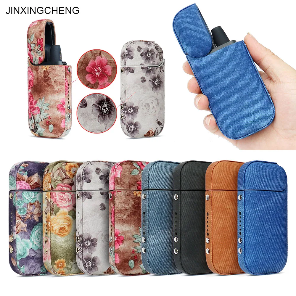 Чехол JINXINGCHENG для IQOS 2 4 Plus чехол кожаный сумка цветочный защитный держатель|Сумки
