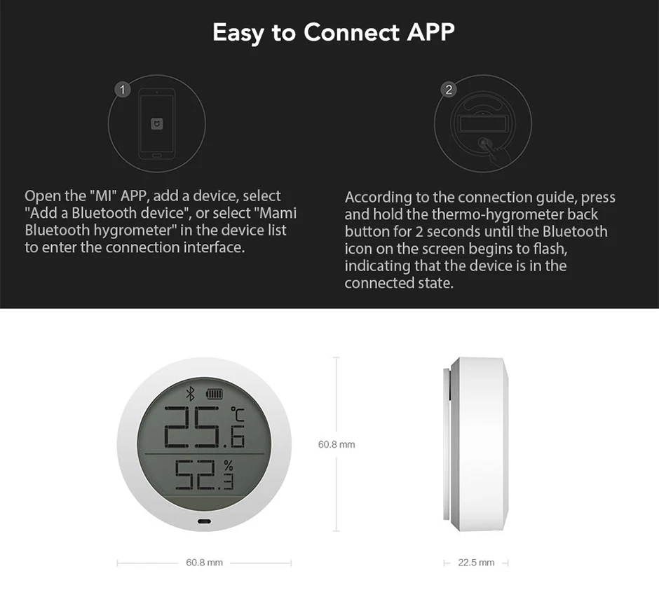 Xiao mi jia температурный Hu mi dity монитор Bluetooth mi домашнее приложение контроль кондиционер вентилятор умный внутренний Hu mi difier