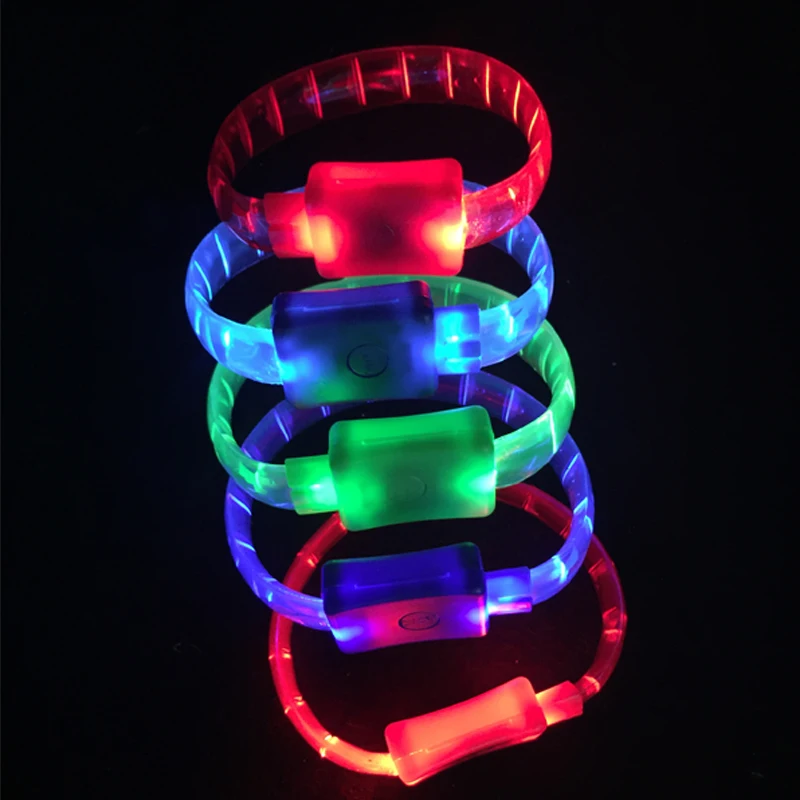 Светодиодный светящийся мультяшный игрушечный браслет красочный RGB светильник