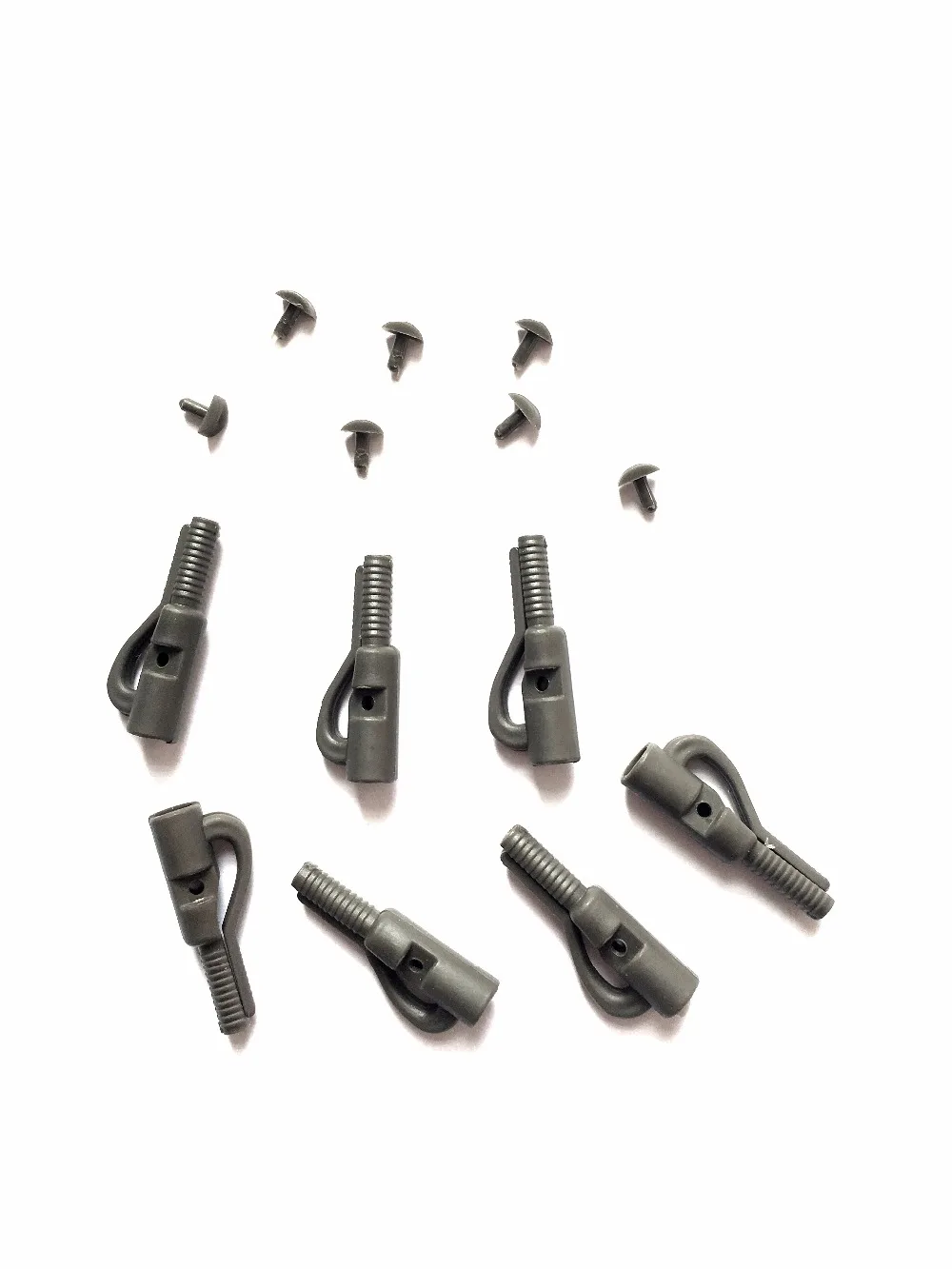 10 экологически чистых свинцовых зажимов с штифтами + резиновых накладок длинным