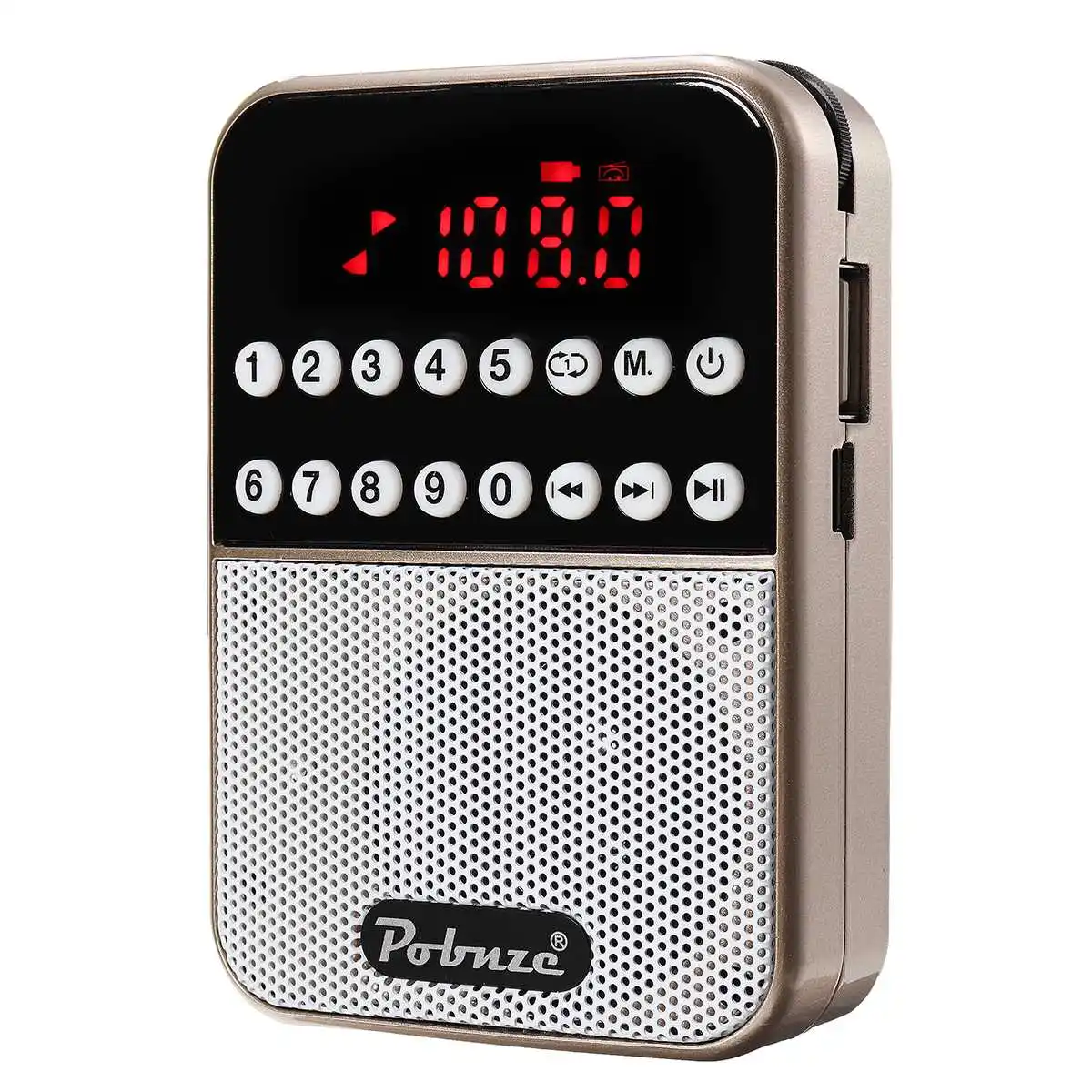Мини Портативный lcd Цифровой FM Музыкальный радиоплеер динамик TF карта Mp3 динамик плеер USB