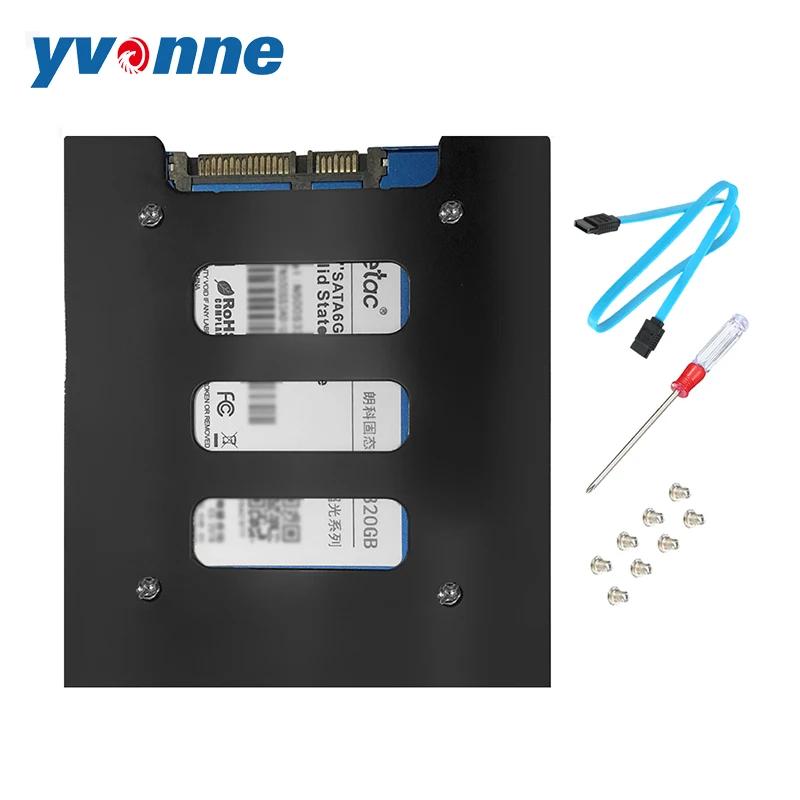 Yvonne SSD металлический монтажный адаптер 2 5 ''до 3 5'' SSD/HDD кронштейн док станции