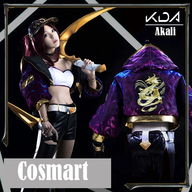 [По индивидуальному заказу] 2018 игры Лига Легенд K/DA кДа Akali косплей костюм PU