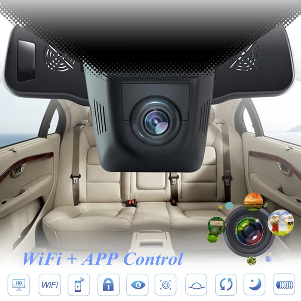 Новинка для скрытого автомобиля HD 1080 P wifi DVR камера автомобиля видео рекордер видеорегистратор ночного видения дропшиппинг резервная камера 2,27