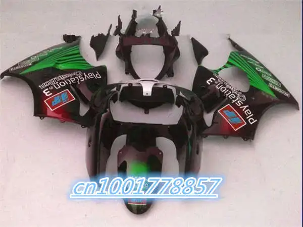 Для NINJA ZX636 ZX-6R ZX-636 600CC ZX 636 черный зеленый ZX6R 00 01 02 6R 2000 2001 2002 обтекатель | Автомобили