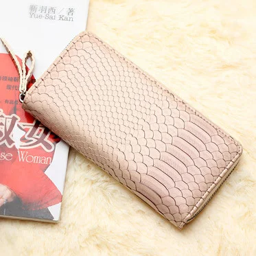 Новые модные женские кошельки кредитница змеиная кожа сумочки из искусственной