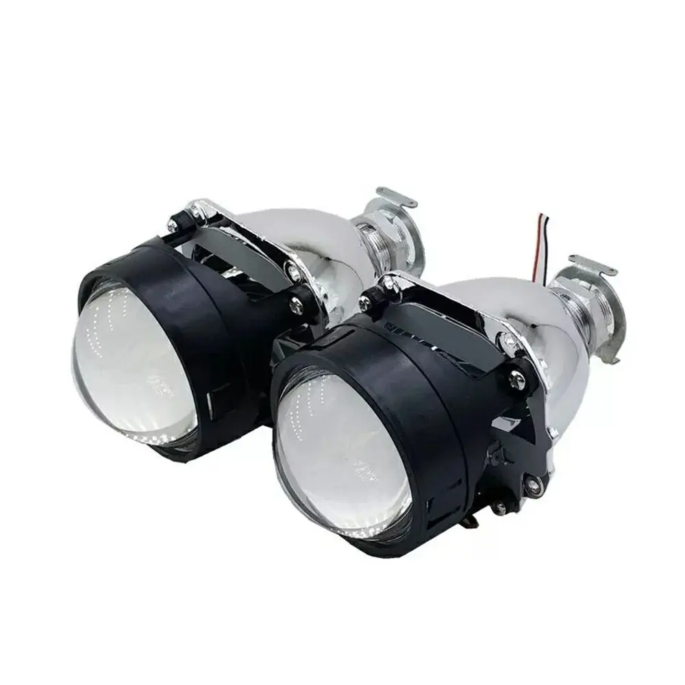Лаванда 2,5 дюймов мини h1 Bi xenon hid объектив проектора RGB приложение Bluetooth led Ангельские Глазки маска для сборки автомобиля для h1 h4 h7 toyota ford - Цвет: Лаванда