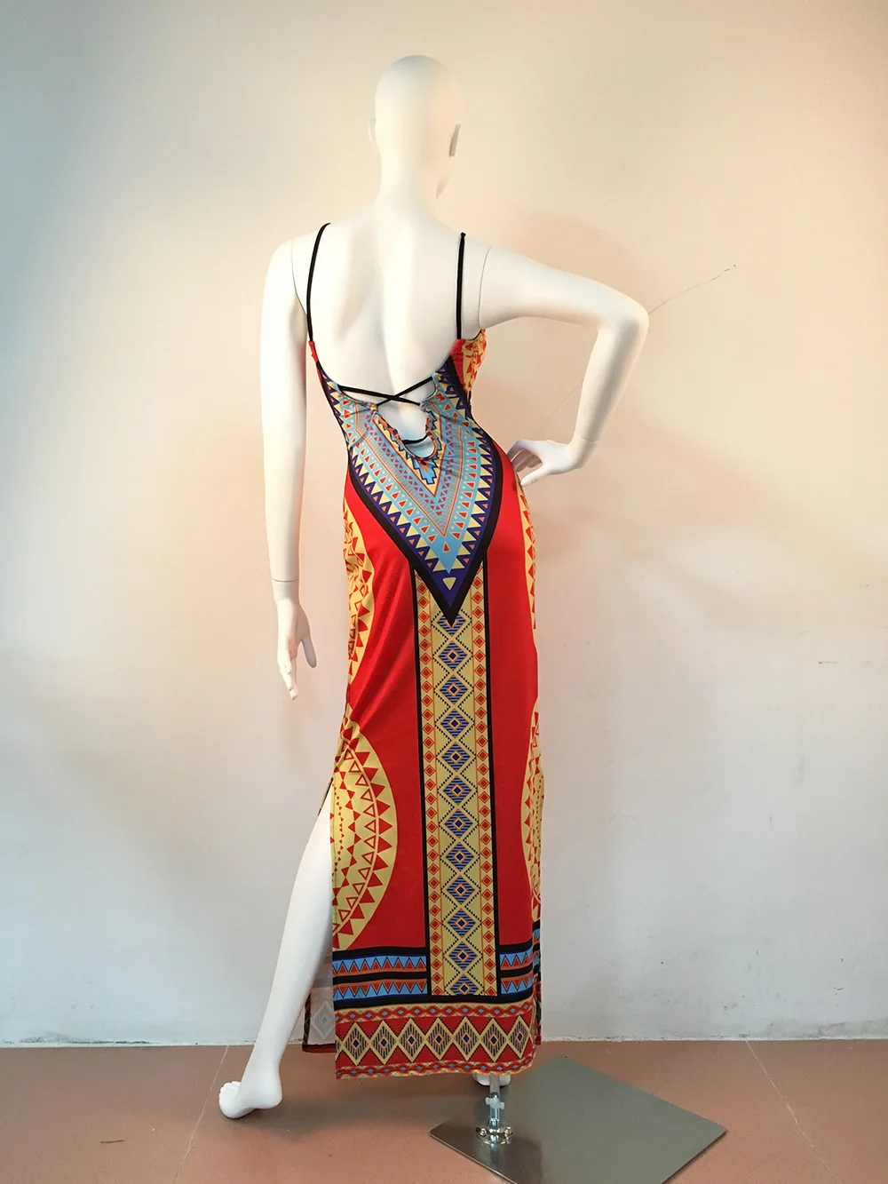 2017 новый сексуальный женщины лето макси dress сарафан спинки бинты древний костюм