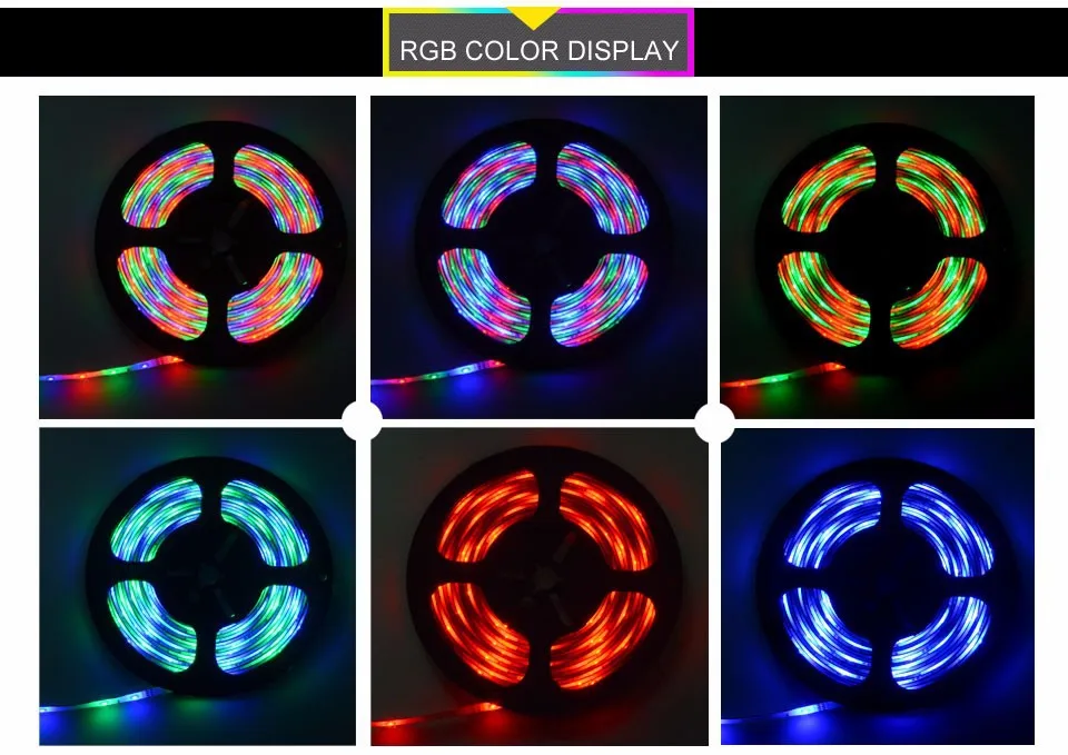 Foxanon Марка 3014 RGB Светодиодные ленты 5 м гибкий свет DC 12 В 54 светодиодный/m Водонепроницаемый Светодиодные ленты лучше яркая чем 3528 5 м/Roll