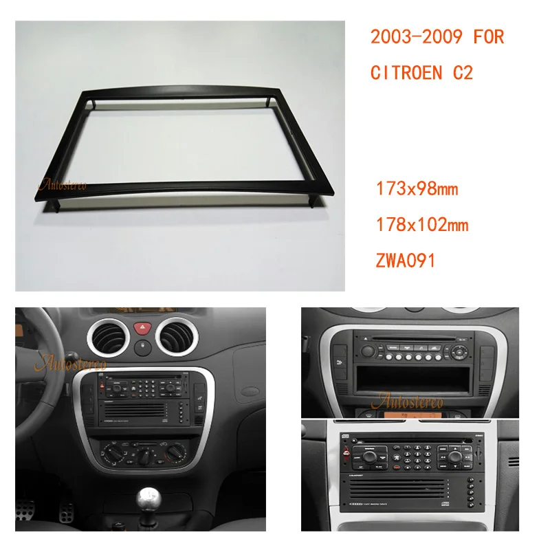 Автомобиль Радио панель для CITROEN C2 C3 Berlingo Jumpy для PEUGEOT 207 307 для CITROEN C2 2003-2009; C3 2001-2010; Berling