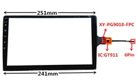10 1 inch gt911 xy pg9018 fpc capacitive touch digitizer for car dvd gps navigation multimedia touch screen panel glass