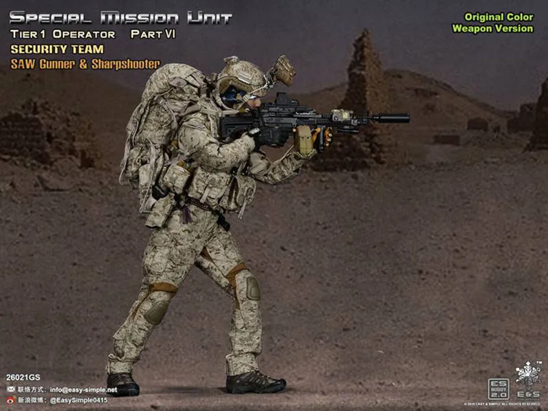 Полный набор, военная кукла, легко и просто ES 1/6 26021GS SMU, уплотнение, спецназ, фигурка, модель, кукла для хобби, игрушка для колледжа с коробкой