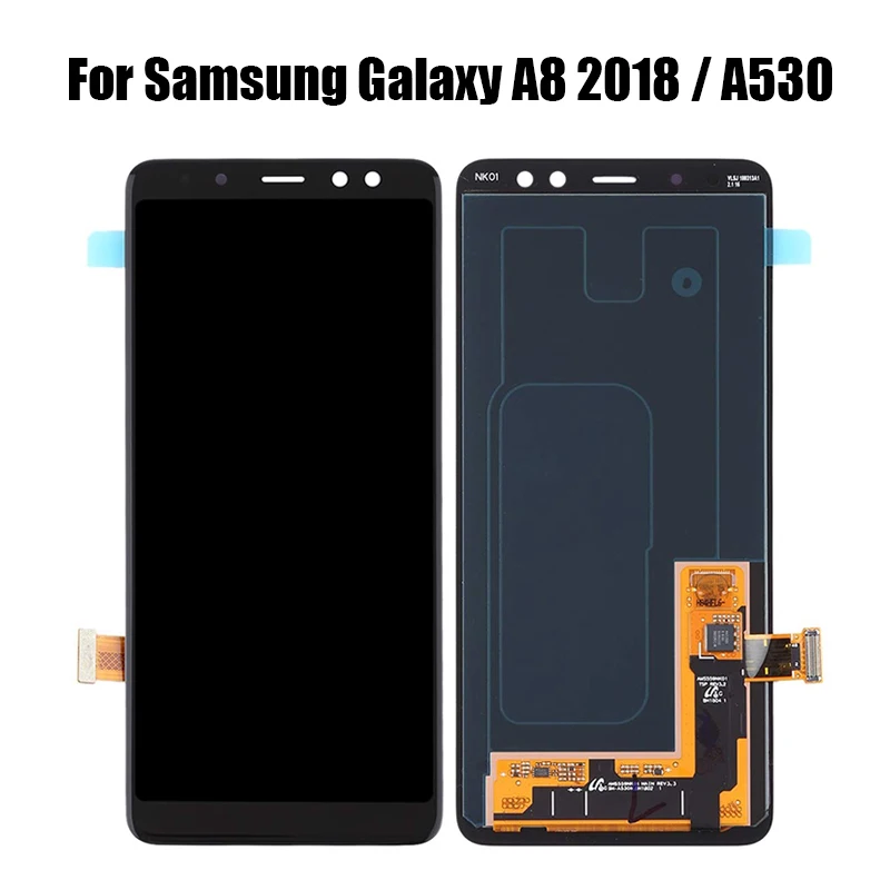 ЖК дисплей Super AMOLED для SAMSUNG GALAXY A8 2018 A530 с сенсорным экраном и дигитайзером в сборе