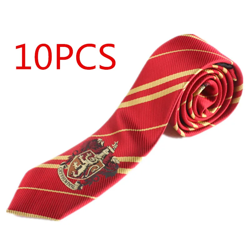 Gryffindor ; 10 шт./лот; галстук-бабочка; Карнавальный Костюм Гриффиндор Слизерин; галстук; Hufflepuff Ravenclaw; Галстуки; Гермиона Грейнджер - Цвет: Gryffindor