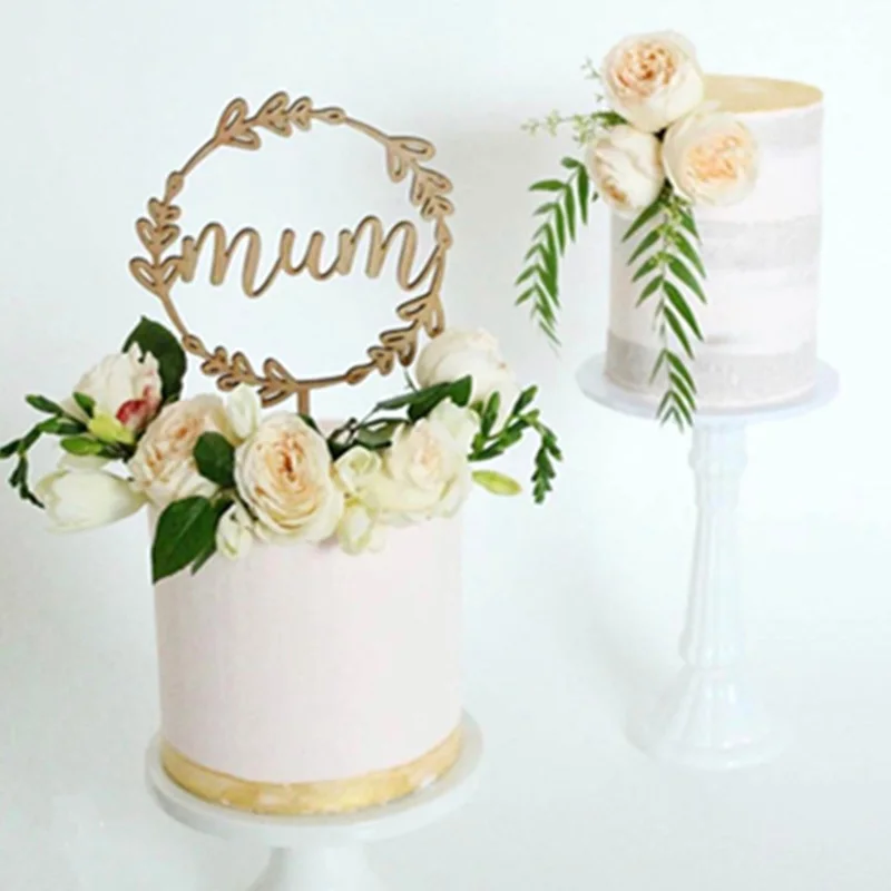 Новые акриловые украшения для торта INS мамы с розовым золотом днем рождения