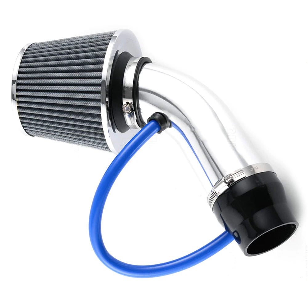

Universal Intake Kit with Filter 3inch Duct Pipe Kits with 63mm to 76mm Rubber Cold Hose High Power Induction Turbo Tube