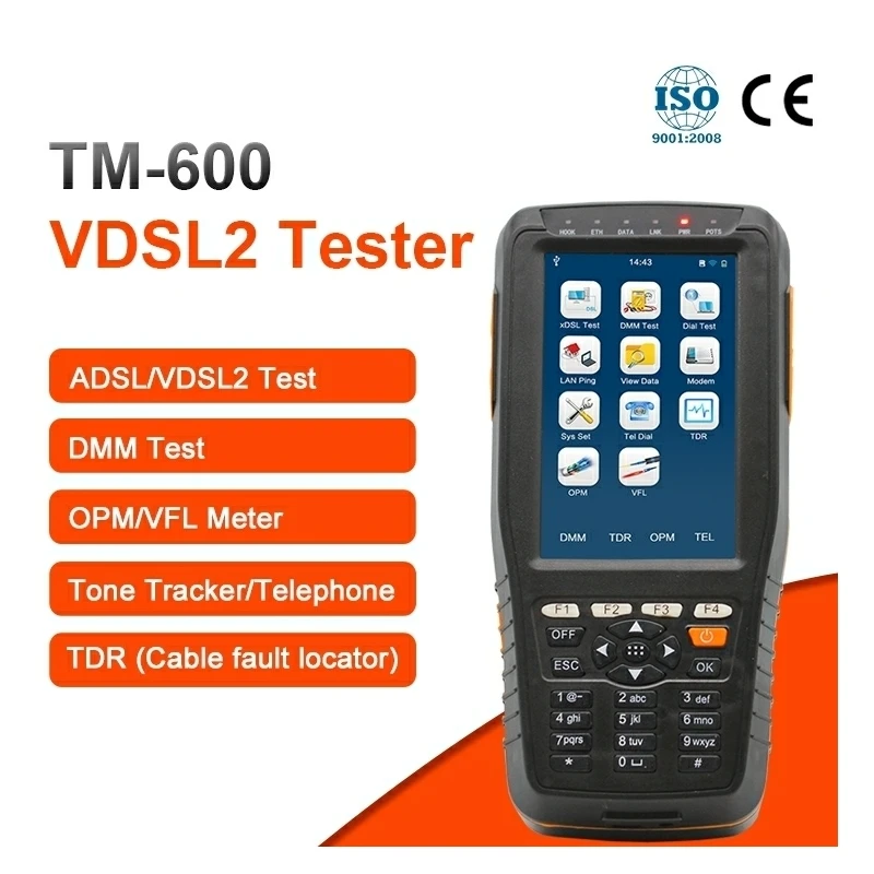 VDSL VDSL2 прибор для тестирования ADSL WAN & LAN TEL DMM тест со всеми функциями (OPM + VFL Tone Tracker