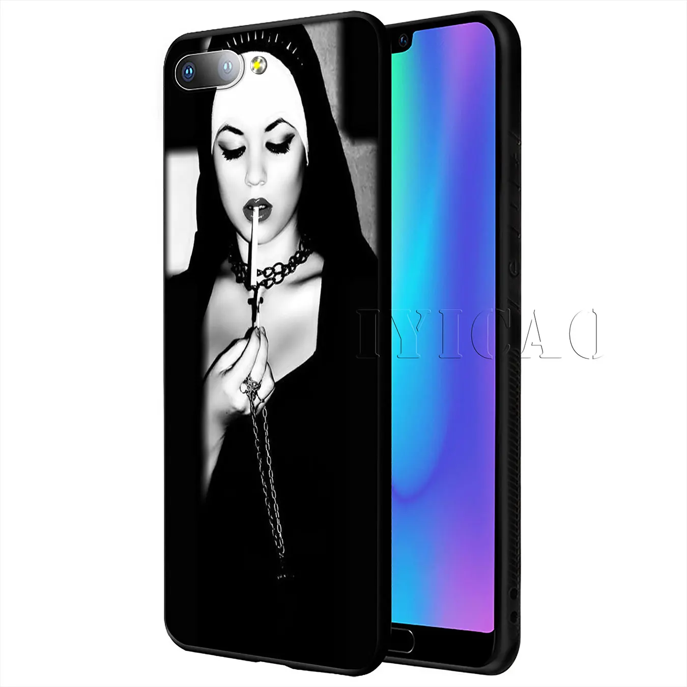 IYICAO Sister nun Модный мягкий силиконовый чехол для Huawei Y9 Y7 Y6 Prime 2019 Honor 20 8C 8X 8 9 9X 10 Lite 7C 7X