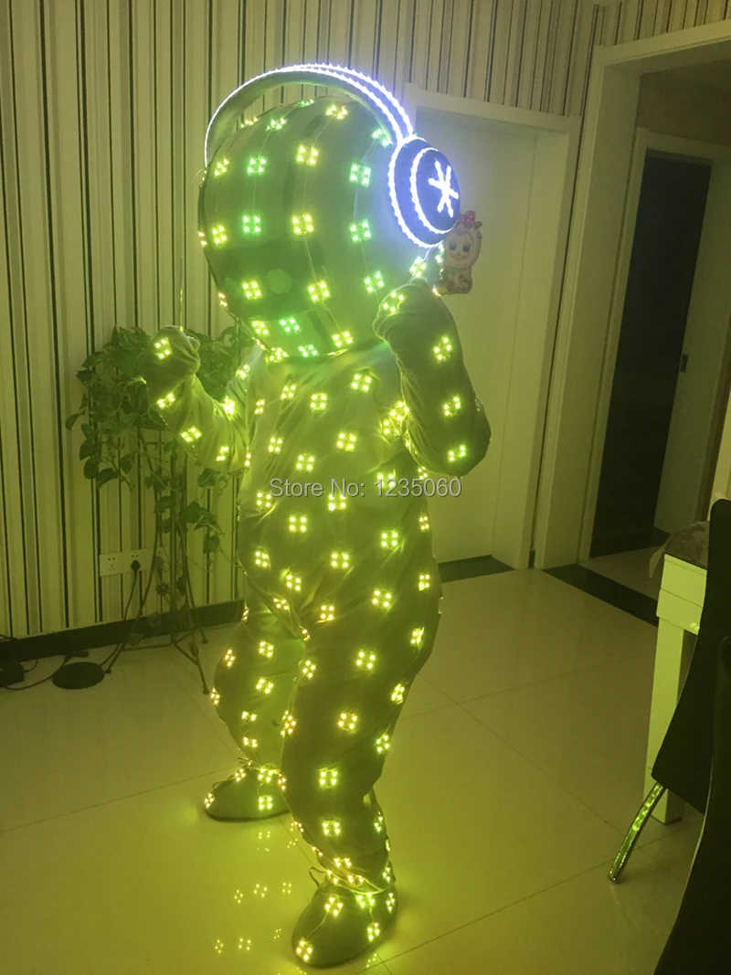 Красочные RGB светодиодный светильник для костюмированной вечеринки LED костюм