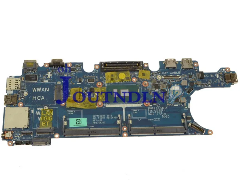 Материнская плата JOUTNDLN для ноутбука Dell Latitude E5270 YM98P 0YM98P CN-0YM98P W/ i5-6200U CPU DDR4 LA-C621P |