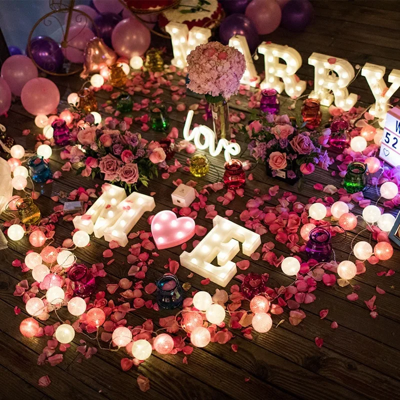 Предложенный реквизит с буквенным фонарем I LOVE YOU дистанционное управление