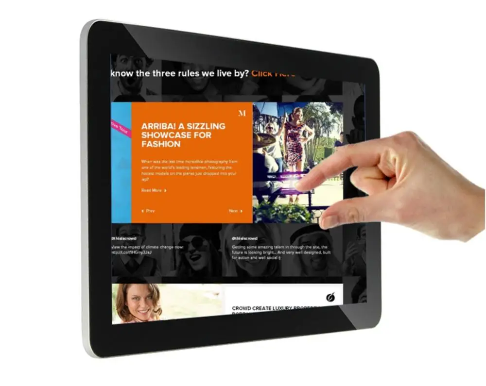 18 5 &quotсенсорный экран светодиодный монитор все в одном ПК Промышленный Рабочий