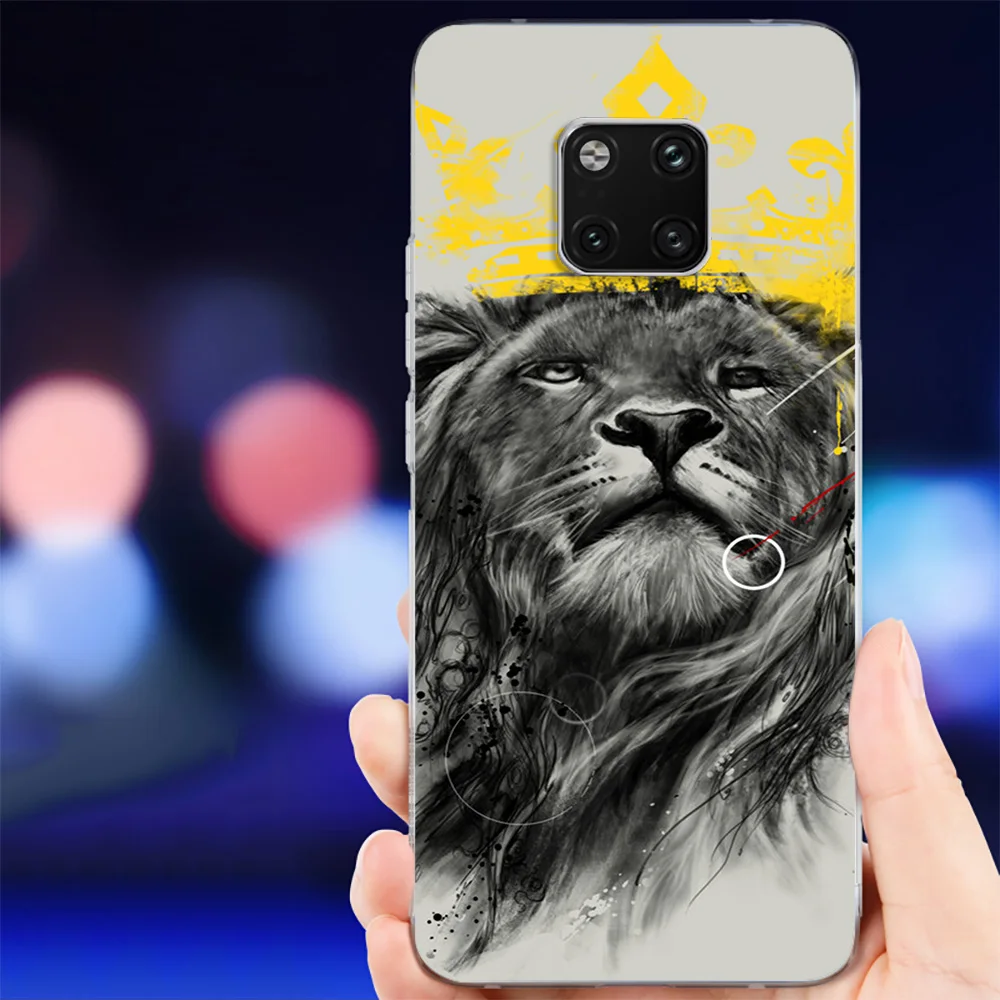 Мягкий силиконовый чехол для телефона IYICAO The Lion King Simba Huawei Mate 10 20 Lite Pro Nova 2 2i 3 3i 4 из