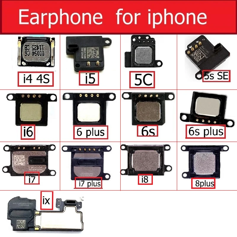 Новинка динамик для iPhone 4 5 5c SE 6 6S 7 8 Plus X сменные детали сотовых телефонов|earpiece