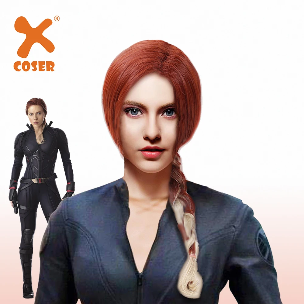 Xcoser черный парик Из Плетеного Волокна для Хэллоуина вечеринки косплея реквизит