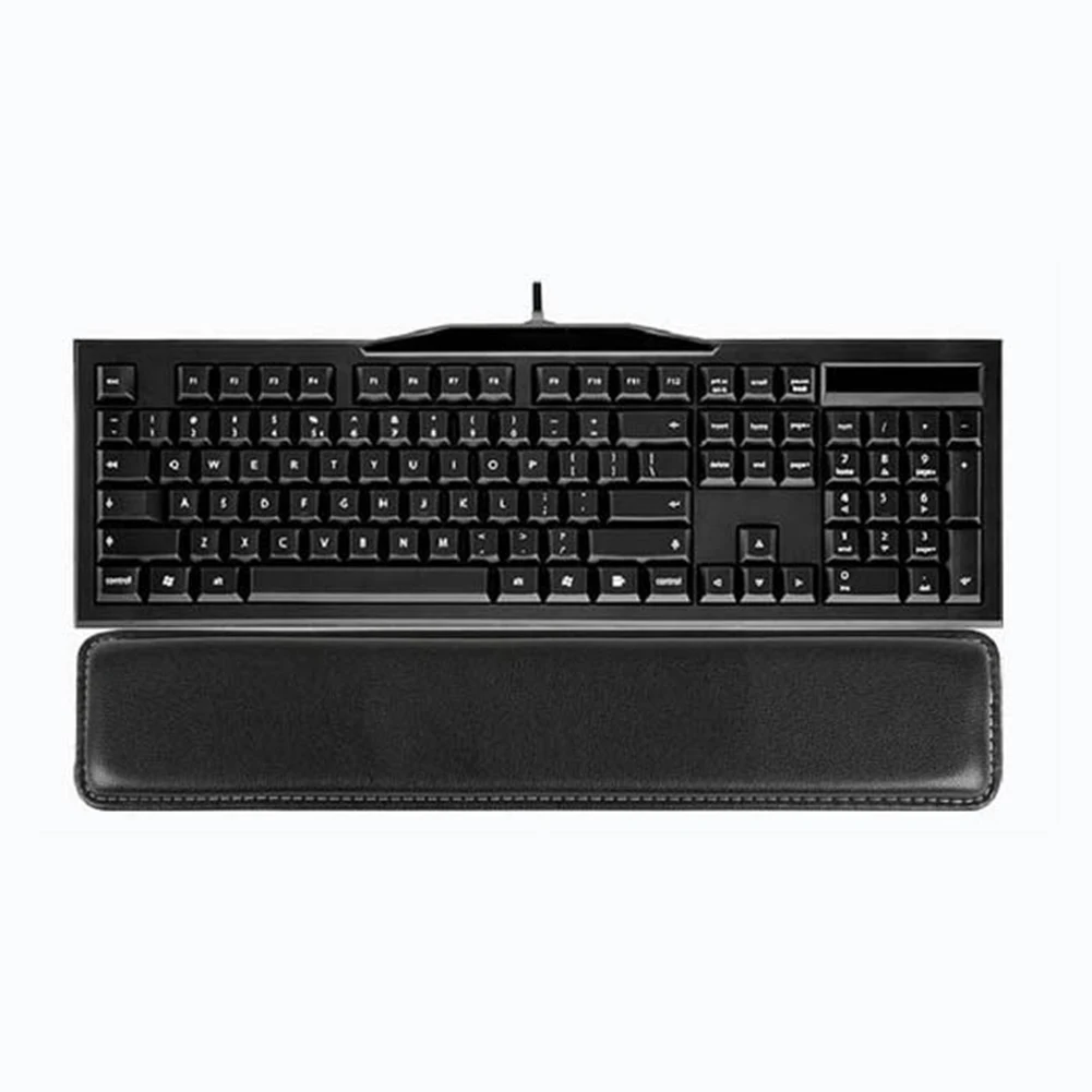 Новая искусственная кожа клавиатура подставка для запястья Pad Gamer PC Handguard удобный игровой коврик компьютера - Фото №1