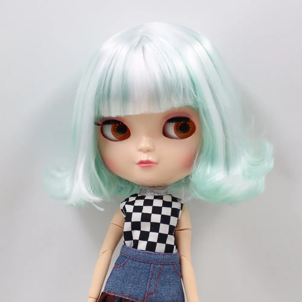 Кукла ICY DBS с белой кожей короткие белые Мятные волосы азон тело 1/6 30 см