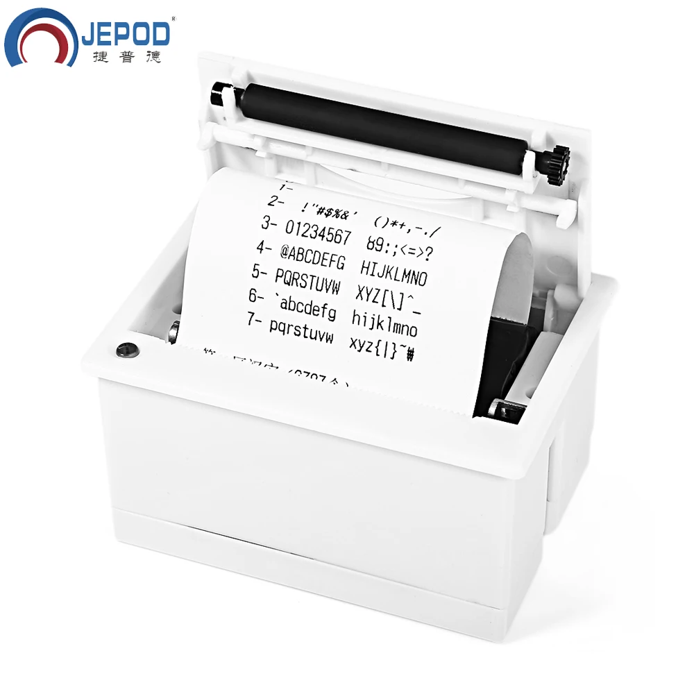 JP QR204 JEPOD 58 мм микро встроенный чековый термопринтер RS232 / TTL + USB панель
