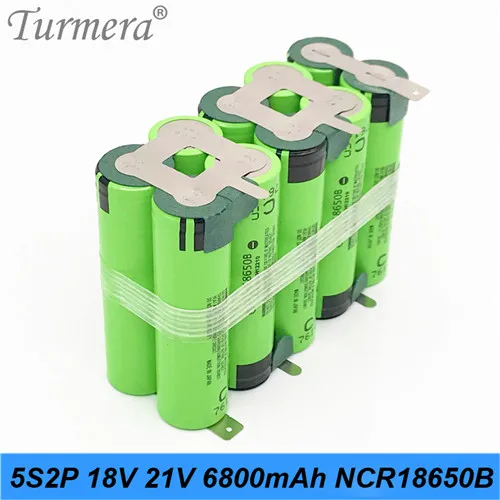 5S2P-34B-6800mAh 5s2p аккумулятор 18650 шт ncr18650b 6800mah hg2 6000mah 18v 21v сварочный Аккумулятор для отвертки shura аккумулятор по индивидуальному заказу - Цвет: 5S2P-34B-6800mAh