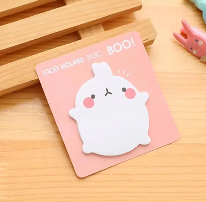 36 шт./лот Molang кролик блокнот для заметок Липкие заметки мультфильм пост Закладка канцелярская этикетка стикеры школьные принадлежности блокнот escolar - Цвет: 4