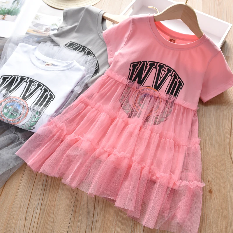 Детское модное корейское платье для малышей 2019 трендовая одежда с принтом в виде