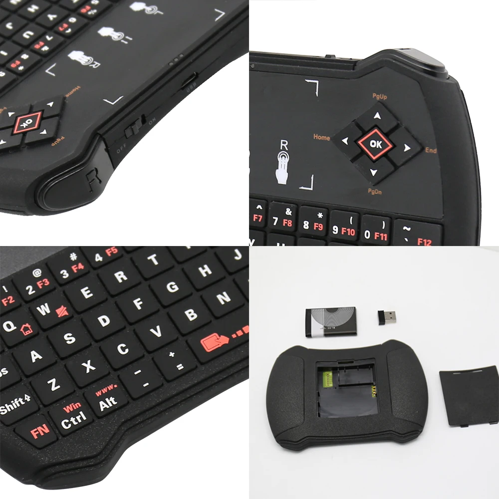 Оригинальная Беспроводная мини клавиатура Zoweetek i28 1 2 4G русская английская