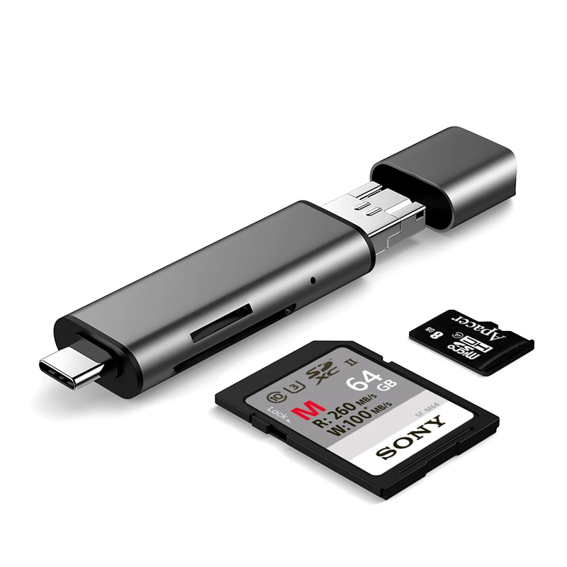 Кардридер SD micro sd TF карта USB SD адаптер TF карта OTG адаптер Многофункциональный кардридер смарт-карта памяти USB кардридер