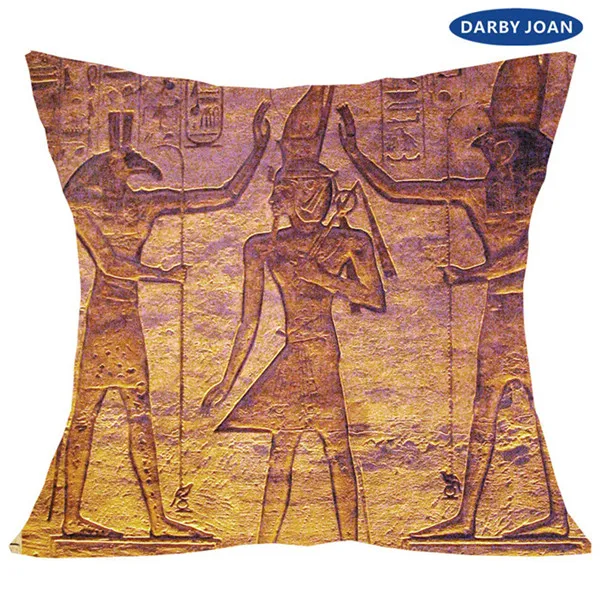 As Photo Shows-17 Наволочка квадратная декоративная подушка, Egyptische perkament pharoahs, Egyptische adellaar, Egyptische symbool - Цвет: As Photo Shows-17