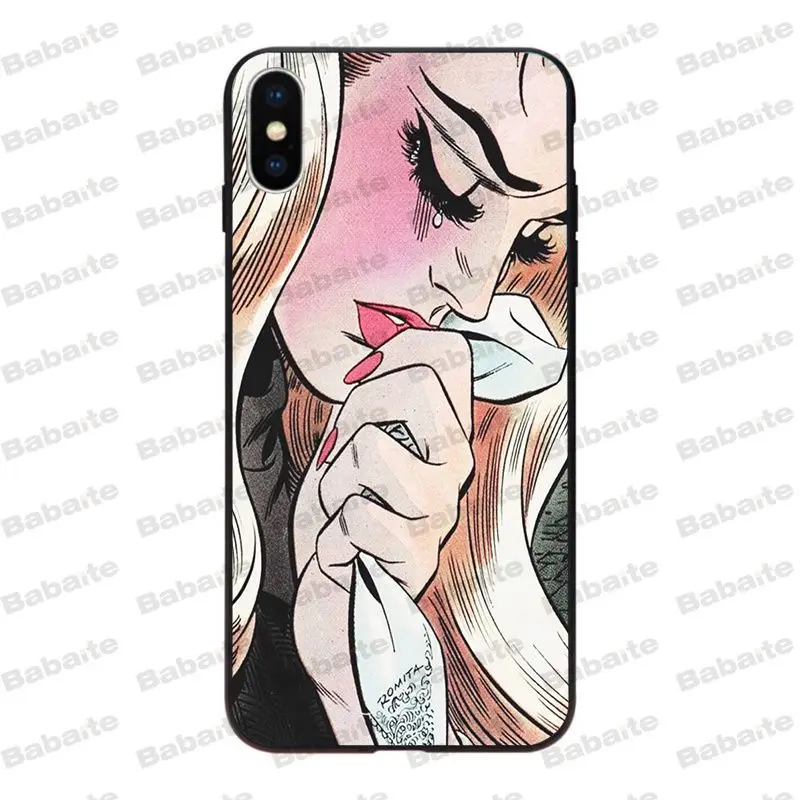 Чехол Babaite в стиле ретро комиксов для iPhone 6S 6plus 7 7plus 8 8Plus X Xs Xr XsMax 5 5S 5C SE11 11pro