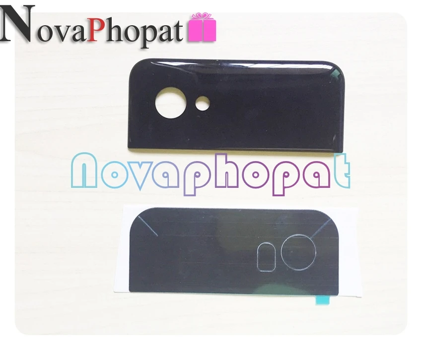 Novaphopat Задняя стеклянная крышка объектива камеры Корпус Крышка батарейного