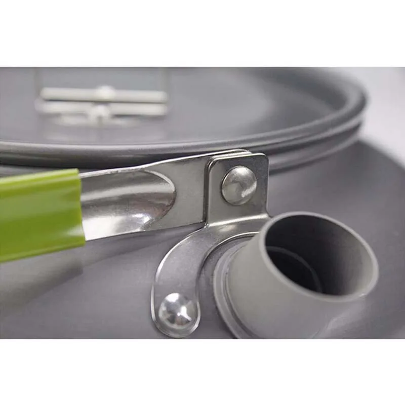 Открытый 1 2л Кемпинг портативный набор для приготовления пищи металлический