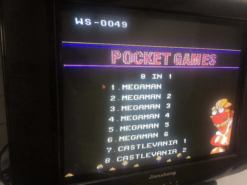 

Pocket Game 8 In 1 Game card For 72 Pins 8 Bit Game Player