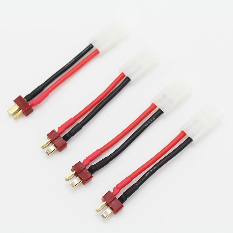 5 шт./лот штекер Tamiya Female to Dean 14 AWG силиконовый провод Соединительный адаптер 60 мм