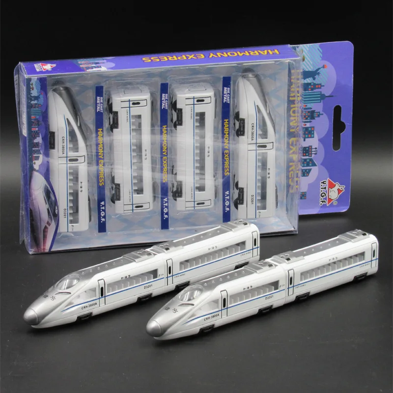 4 шт. комбинированная сборка сплава поезд модели автомобиля вагон модель магнита