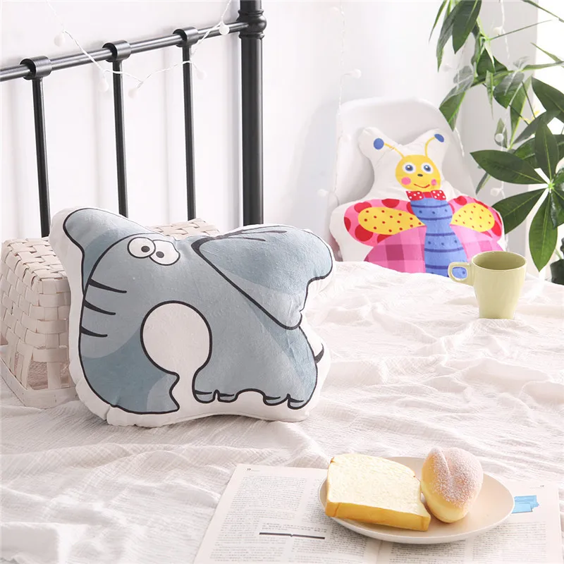 elephant Мультяшные животные, кролик, медведь, кошка, слон, облако, подушка, детская кровать, украшение для комнаты, детские куклы для спокойного сна, игрушки в скандинавском стиле - Цвет: elephant